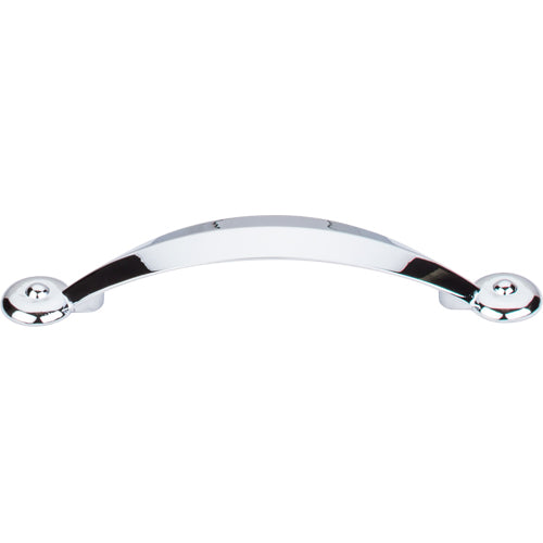 Top Knobs - Angle 3 3/4 Inch Center to Center Bar pull - Polished Chrome