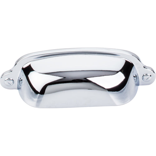 Top Knobs - Charlotte 2 9/16 Inch Center to Center Cup/Bin pull - Polished Chrome