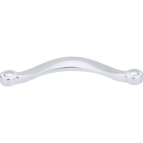 Top Knobs - Saddle 5 1/16 Inch Center to Center Bar pull - Polished Chrome