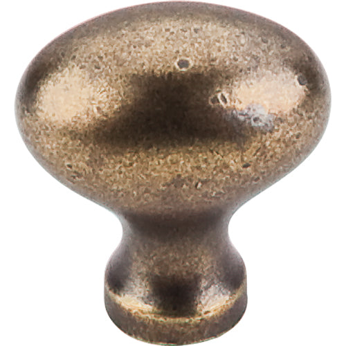 Top Knobs - Egg 1 1/4 Inch Length Oval Knob - German Bronze