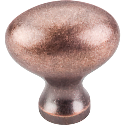 Top Knobs - Egg 1 1/4 Inch Length Oval Knob - Antique Copper