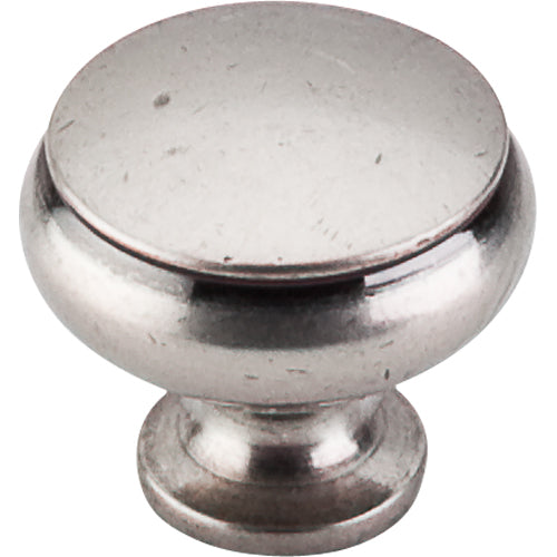 Top Knobs - Cumberland 1 1/4 Inch Diameter Round Knob - Pewter Antique