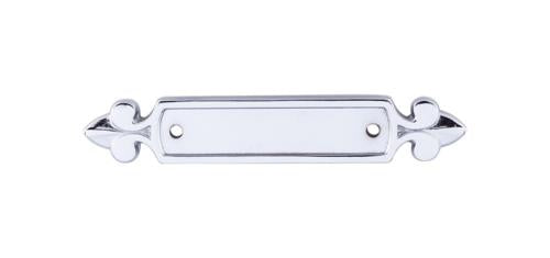 Top Knobs - Dover Backplate Backplate - Polished Chrome