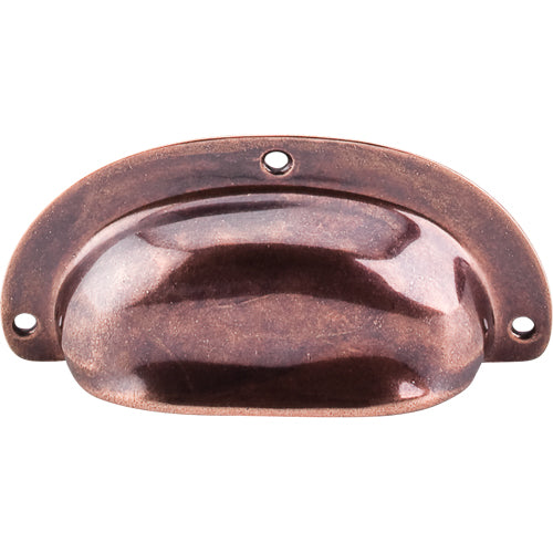 Top Knobs - Mayfair 3 hole Center to Center Cup/Bin pull - Old English Copper