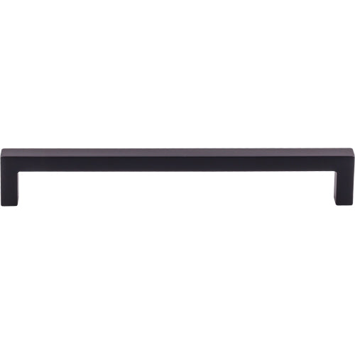 Top Knobs - Square Bar 7 9/16 Inch Center to Center Bar pull - Flat Black
