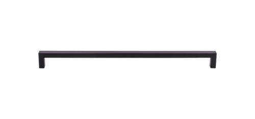Top Knobs - Square Bar 17 5/8 Inch Center to Center Bar pull - Flat Black