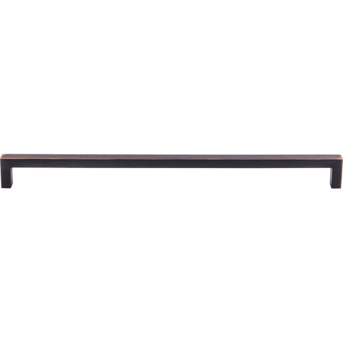 Top Knobs - Square Bar 12 5/8 Inch Center to Center Bar pull - Tuscan Bronze