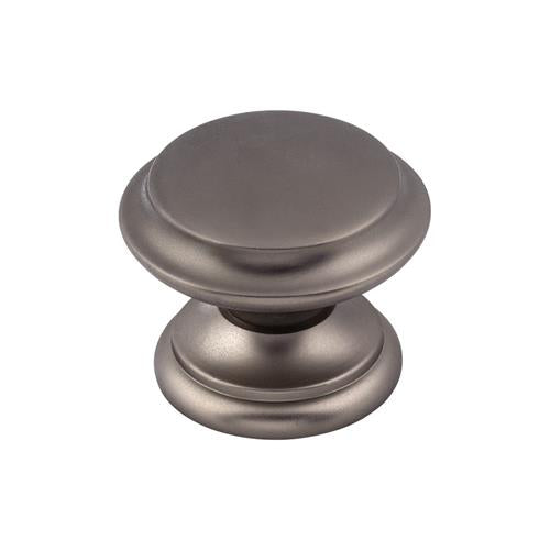 Top Knobs - Flat Top 1 3/8 Inch Diameter Round Knob - Ash Gray
