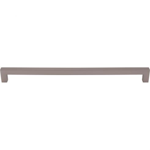 Top Knobs - Square Bar 12 Inch Center to Center Bar pull - Ash Gray
