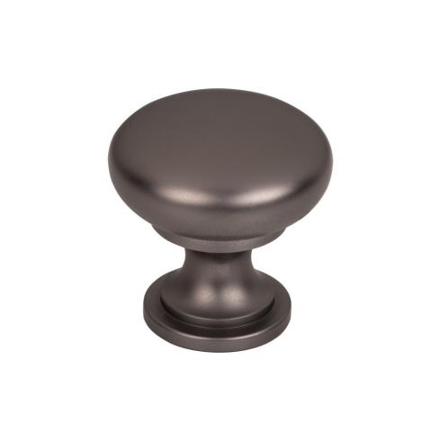 Top Knobs - Hollow Round 1 3/16 Inch Diameter Mushroom Knob - Ash Gray