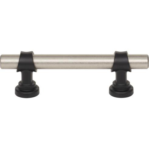 Top Knobs - Bit 3 Inch Center to Center Bar pull - Pewter Antique and Flat Black