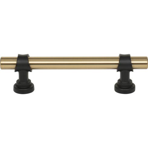 Top Knobs - Bit 3 3/4 Inch Center to Center Bar pull - Honey Bronze and Flat Black