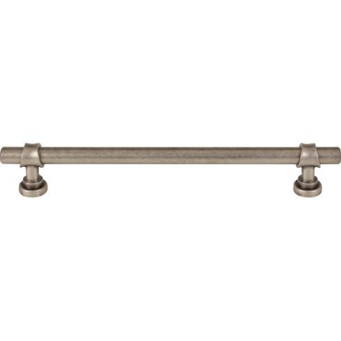 Top Knobs - Bit 7 9/16 Inch Center to Center Bar pull - Pewter Antique