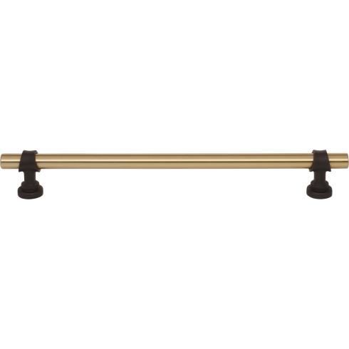 Top Knobs - Bit 8 13/16 Inch Center to Center Bar pull - Honey Bronze and Flat Black