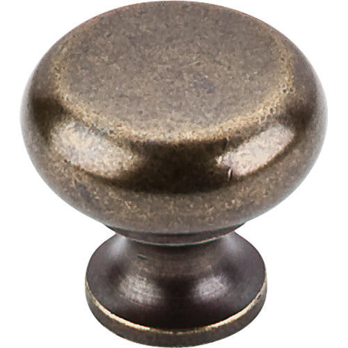 Top Knobs - Flat Faced 1 1/4 Inch Diameter Round Knob - German Bronze