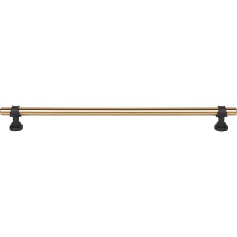 Top Knobs - Bit 12 Inch Center to Center Bar pull - Honey Bronze and Flat Black