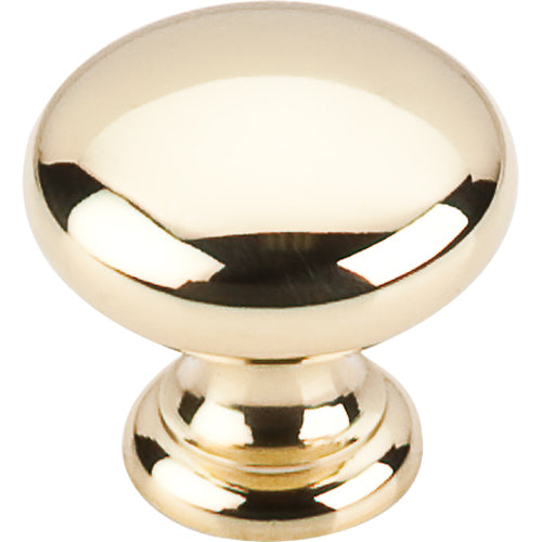 Top Knobs - Mushroom 1 1/4 Inch Diameter Round Knob - Polished Brass