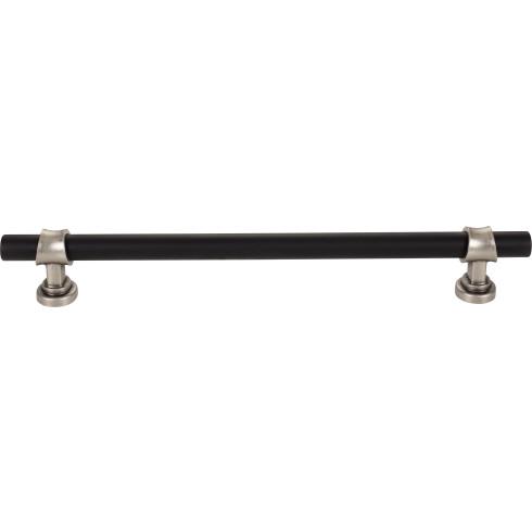Top Knobs - Bit 18 Inch Center to Center Bar pull - Flat Black and Pewter Antique