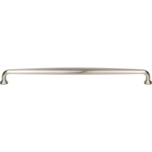 Top Knobs - Charlotte 12 Inch Center to Center Bar pull - Brushed Satin Nickel