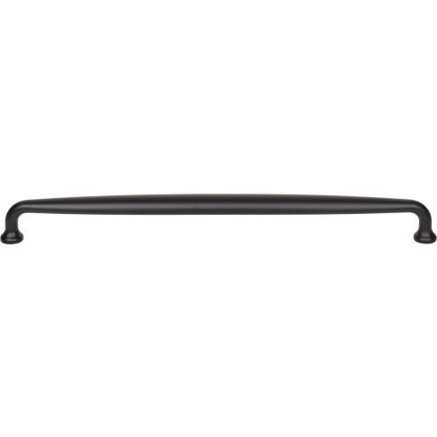Top Knobs - Charlotte 12 Inch Center to Center Bar pull - Flat Black