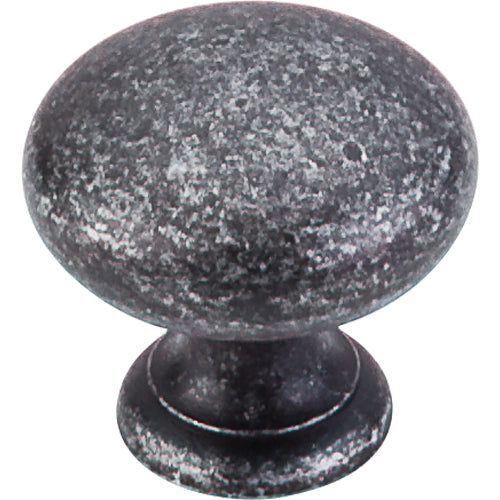 Top Knobs - Mushroom 1 1/4 Inch Diameter Round Knob - Black Iron
