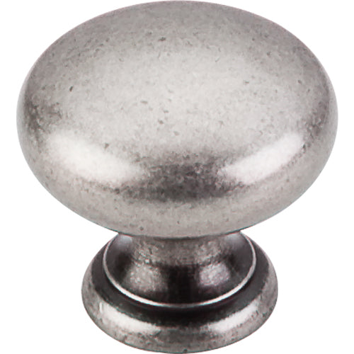 Top Knobs - Mushroom 1 1/4 Inch Diameter Round Knob - Pewter Antique