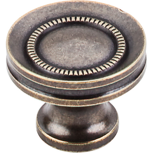 Top Knobs - Button Faced 1 1/4 Inch Diameter Round Knob - German Bronze