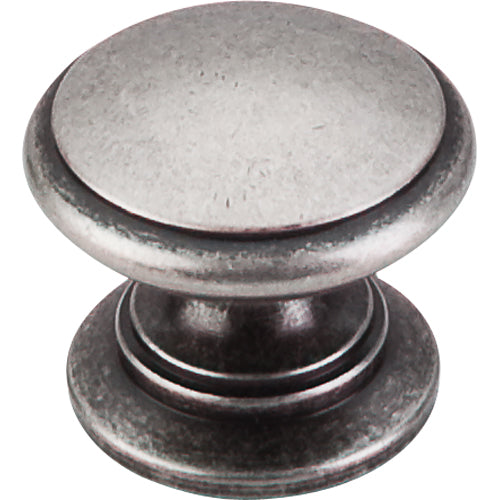 Top Knobs - Ray 1 1/4 Inch Diameter Round Knob - Pewter Antique