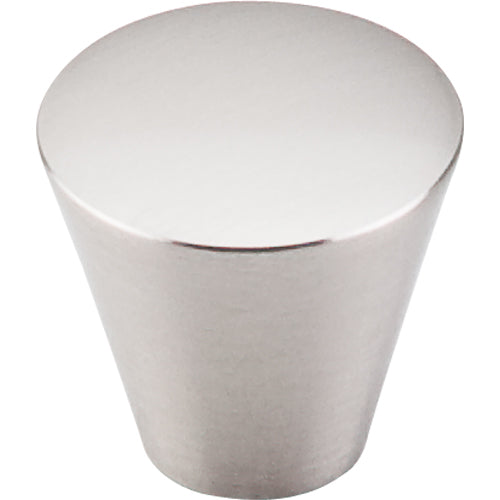 Top Knobs - Cone 1 1/16 Inch Diameter Round Knob - Brushed Satin Nickel