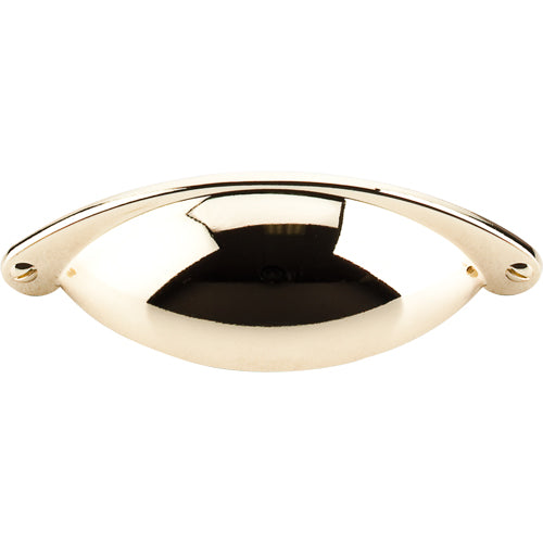 Top Knobs - Arendal 2 1/2 Inch Center to Center Cup/Bin pull - Polished Brass