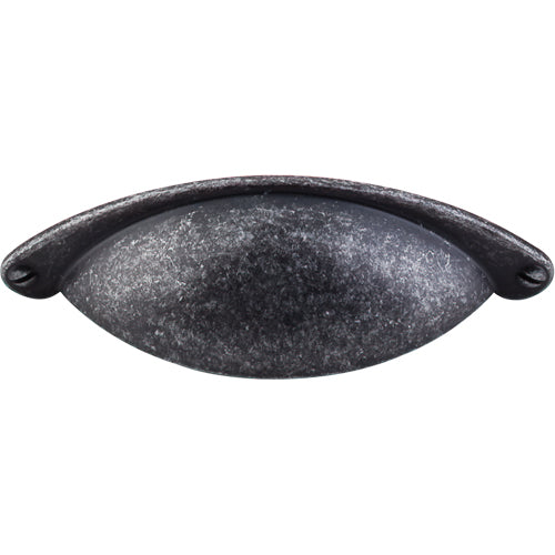 Top Knobs - Arendal 2 1/2 Inch Center to Center Cup/Bin pull - Black Iron