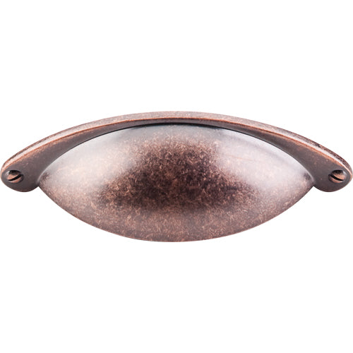 Top Knobs - Arendal 2 1/2 Inch Center to Center Cup/Bin pull - Antique Copper