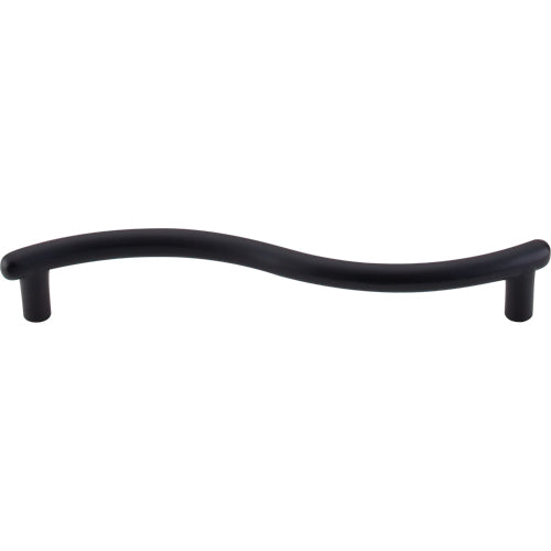 Top Knobs - Spiral 5 1/16 Inch Center to Center Bar pull - Flat Black
