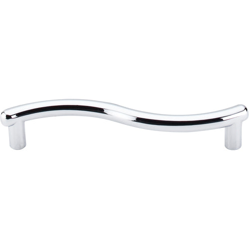 Top Knobs - Spiral 3 3/4 Inch Center to Center Bar pull - Polished Chrome