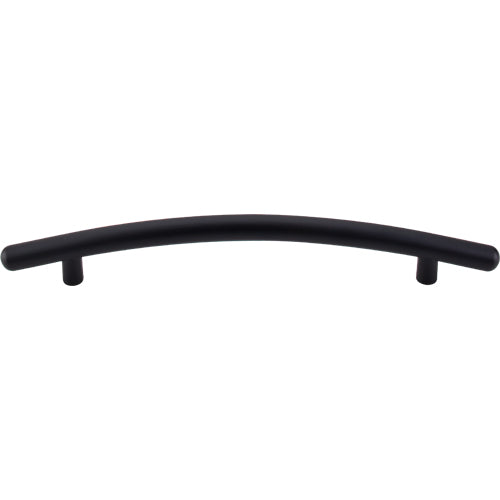Top Knobs - Curved 6 5/16 Inch Center to Center Bar pull - Flat Black