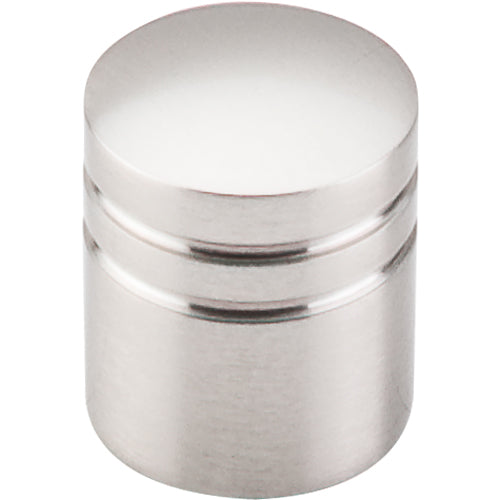 Top Knobs - Stacked 1 Inch Diameter Round Knob - Brushed Satin Nickel