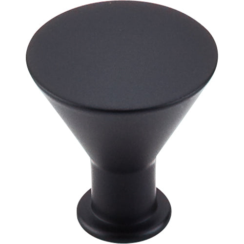 Top Knobs - Cocktail 1 3/16 Inch Diameter Round Knob - Flat Black