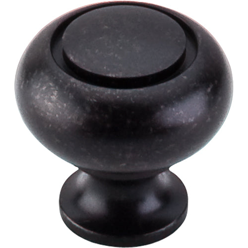 Top Knobs - Ring 1 1/4 Inch Diameter Round Knob - Patina Black