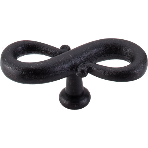 Top Knobs - S-Shaped 3 1/4 Inch Length Oval Knob - Patina Black