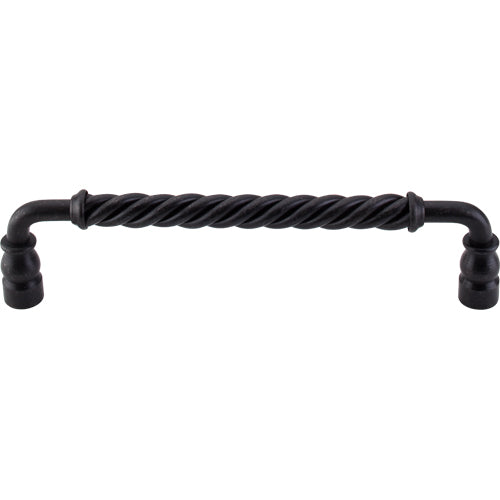 Top Knobs - Normandy Twisted Bar 8 Inch Center to Center Bar pull - Patina Black
