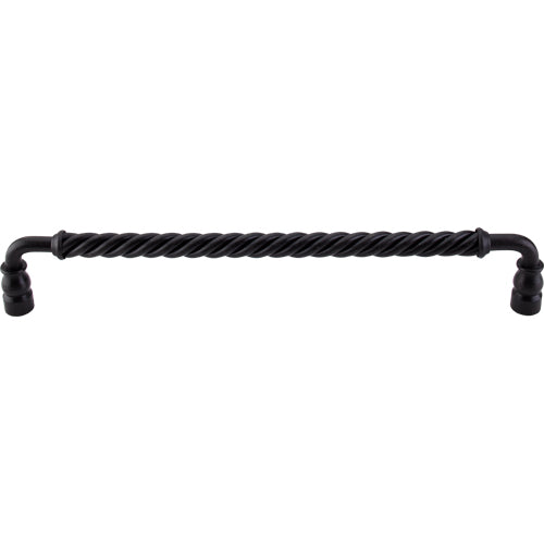 Top Knobs - Normandy Twisted Bar 12 Inch Center to Center Appliance pull - Patina Black