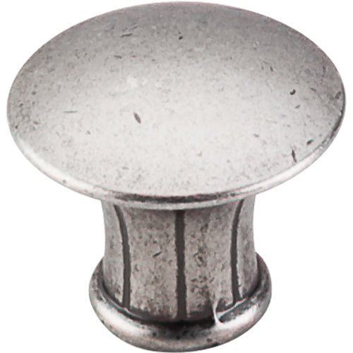 Top Knobs - Lund 1 1/4 Inch Diameter Round Knob - Pewter Antique