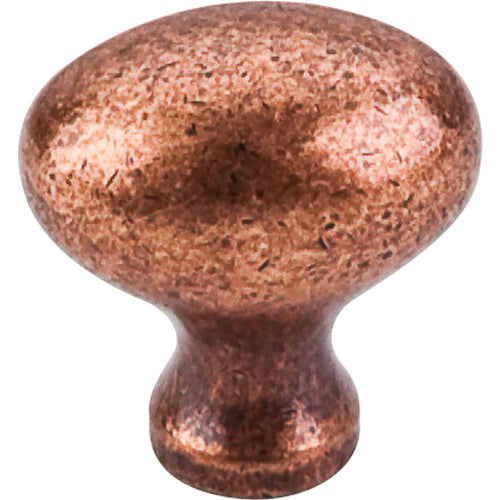 Top Knobs - Egg 1 1/4 Inch Length Oval Knob - Old English Copper