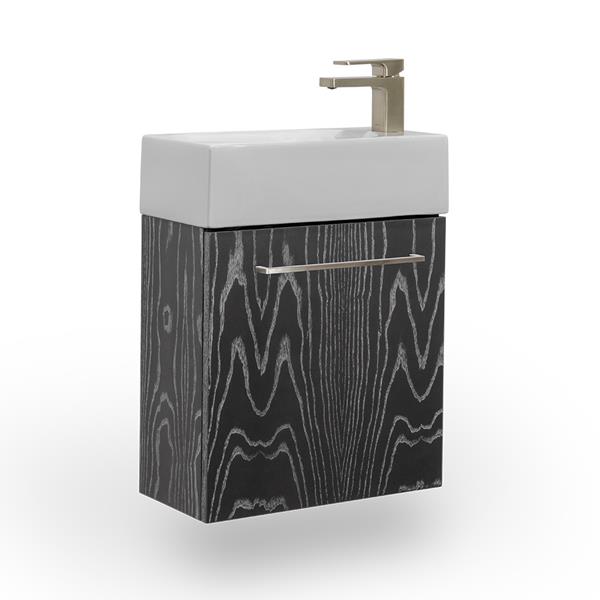 Lacava - Marietta Wall-Mount Under-Counter Vanity With One Adjustable Shelf Behind A Door