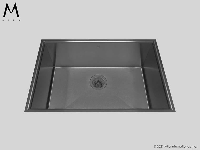 Mila - Arc Low Profile Single Bowl Flush-Mount - 28.5 X 18 Graphite