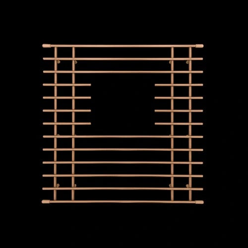 Mila - Solid Stainless Steel Bar Basin Grid - 12.5 X 12.25 Rose Gold