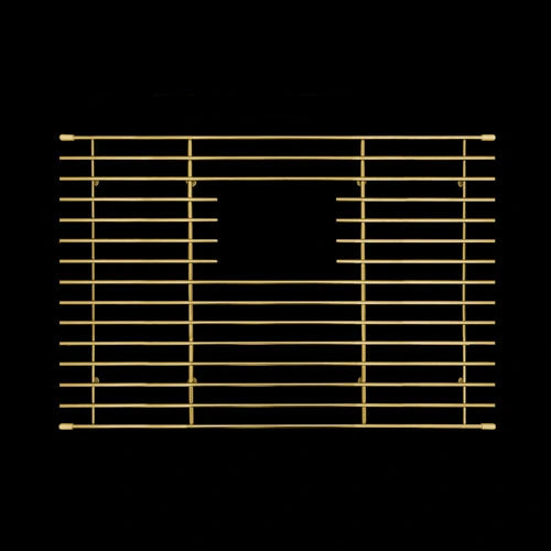 Mila - Solid Stainless Steel Bar Basin Grid - 20.5 X 14.5 Gold