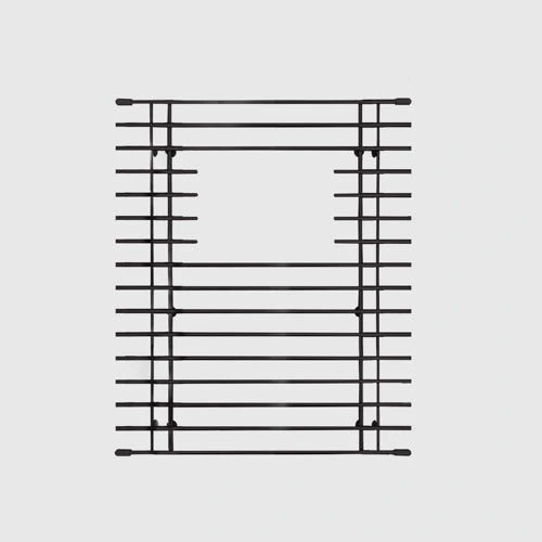 Mila - Solid Stainless Steel Bar Basin Grid - 10.5 X 16 Graphite