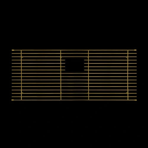 Mila - Solid Stainless Steel Bar Basin Grid - 35.5 X 16 Gold