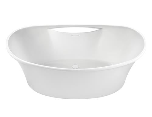 MTI - Basics Acrylic Cxl Freestanding Bathtub Double Slipper Soaker - White (66.5X36)